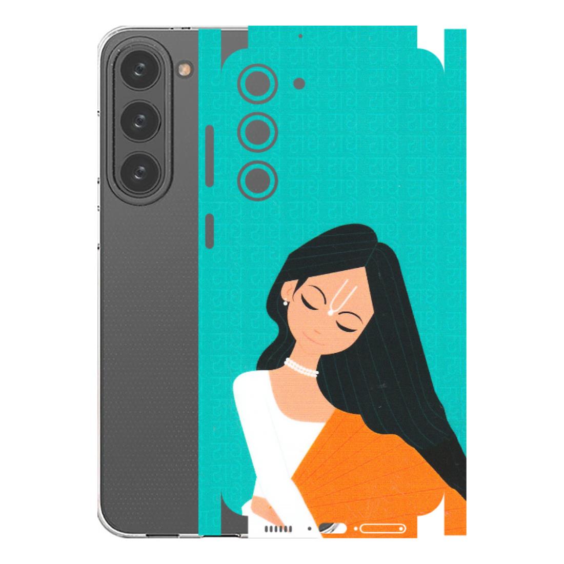 Samsung A/S Series Phone Skins (All Models) - Radhe Radhe With Hindu Symbol - Matte Finish (M-164) Samsung Galaxy S23 Plus (5G)