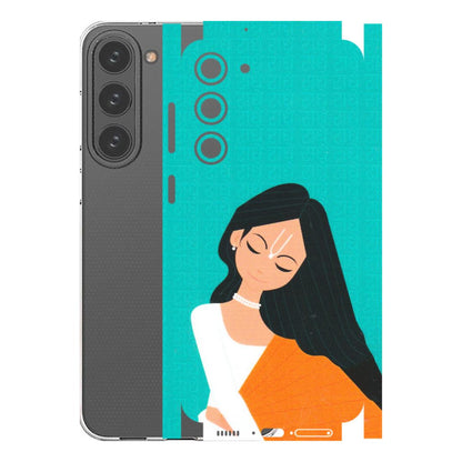 Samsung A/S Series Phone Skins (All Models) - Radhe Radhe With Hindu Symbol - Matte Finish (M-164) Samsung Galaxy S23 Plus (5G)