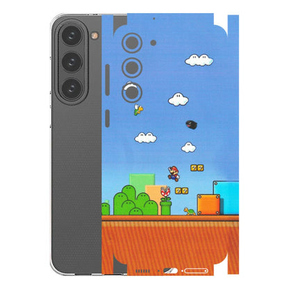 Samsung A/S Series Phone Skins (All Models) - Mario Game Scene - Matte Finish (M-24) Samsung Galaxy S23 Plus (5G)
