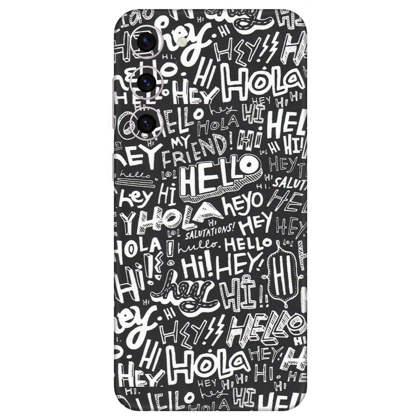 Samsung A/S Series Phone Skins (All Models) - Hi Hello Doodles - Matte Finish (M-25) Samsung Galaxy S23 Plus (5G)