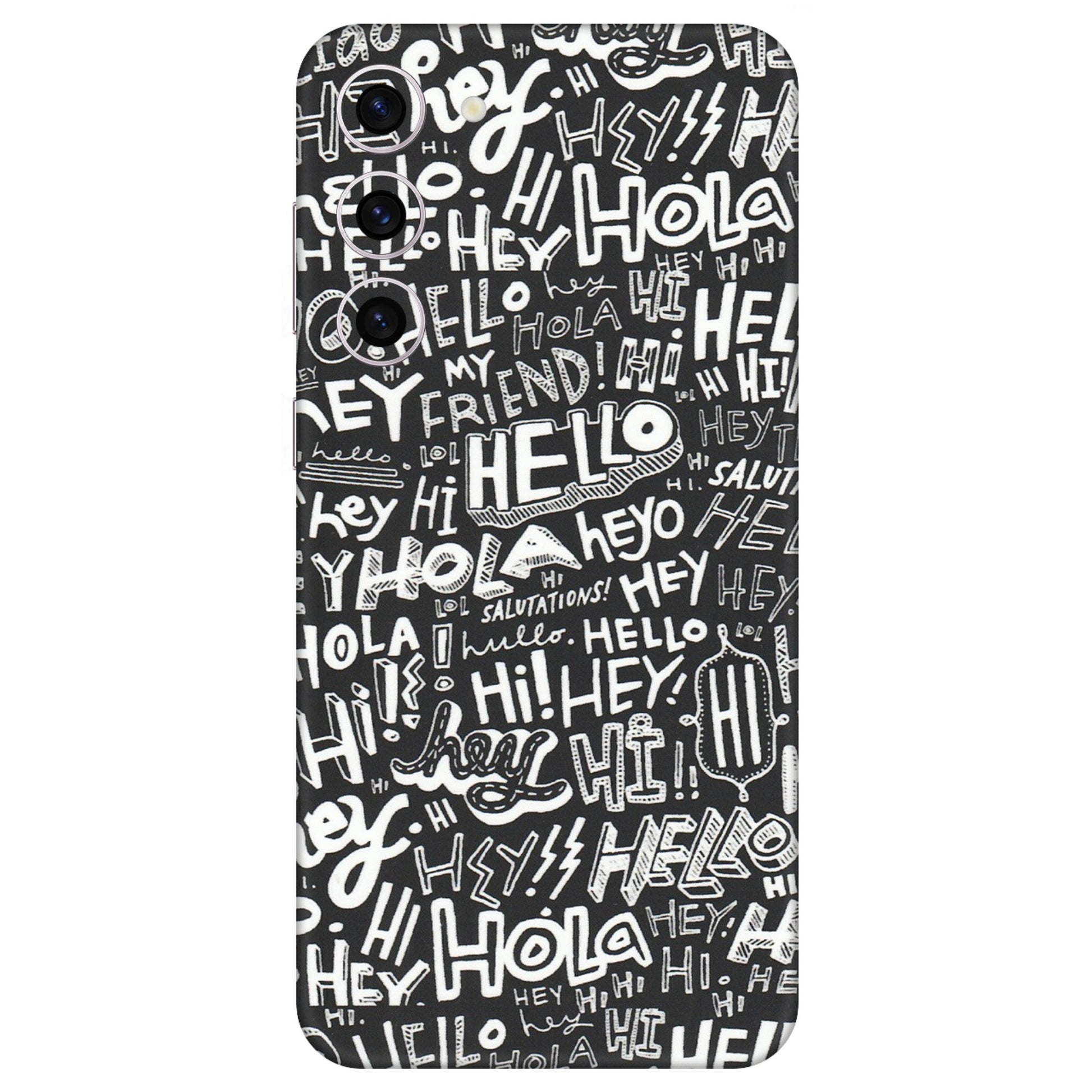 Samsung A/S Series Phone Skins (All Models) - Hi Hello Doodles - Matte Finish (M-25) Samsung Galaxy S23 Plus (5G)