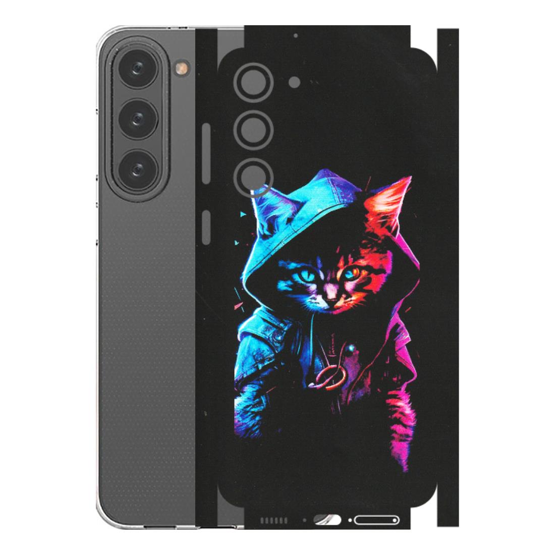 Samsung A/S Series Phone Skins (All Models) - Cyberpunk Cat - Matte Finish (M-45) Samsung Galaxy S23 Plus (5G)