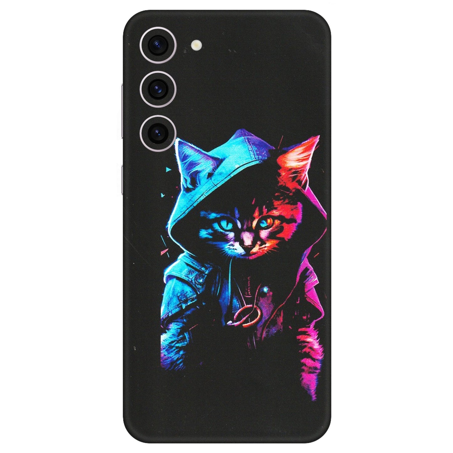 Samsung A/S Series Phone Skins (All Models) - Cyberpunk Cat - Matte Finish (M-45) Samsung Galaxy S23 Plus (5G)