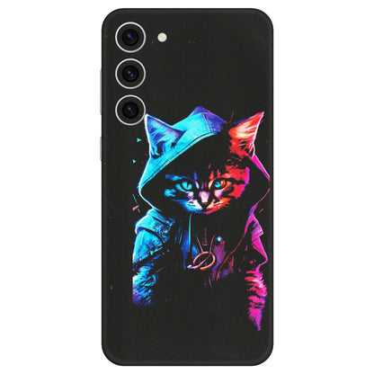 Samsung A/S Series Phone Skins (All Models) - Cyberpunk Cat - Matte Finish (M-45) Samsung Galaxy S23 Plus (5G)