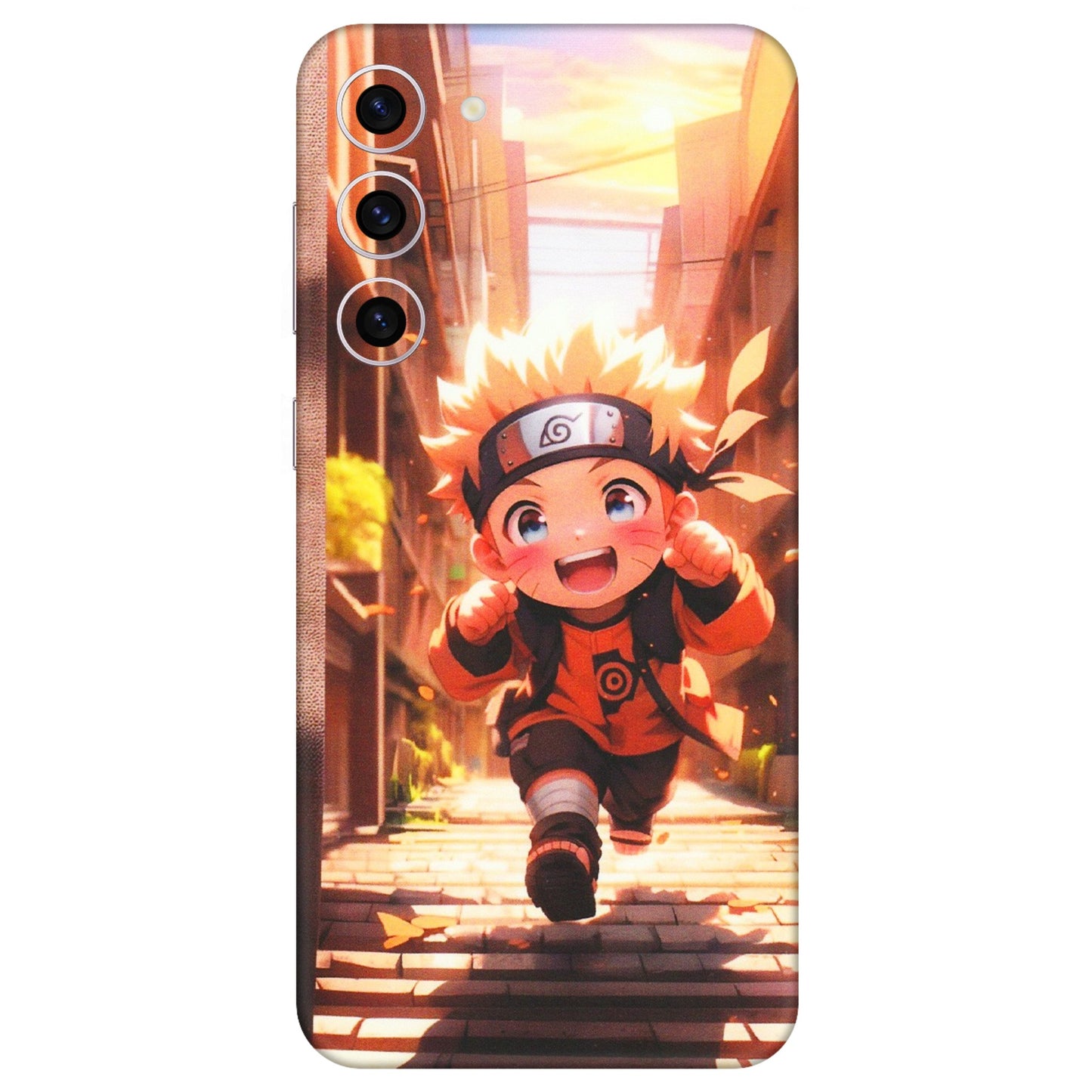 Samsung A/S Series Phone Skins (All Models) - Naruto Cute Toon Running - Matte Finish (M-04) Samsung Galaxy S23 Plus (5G)