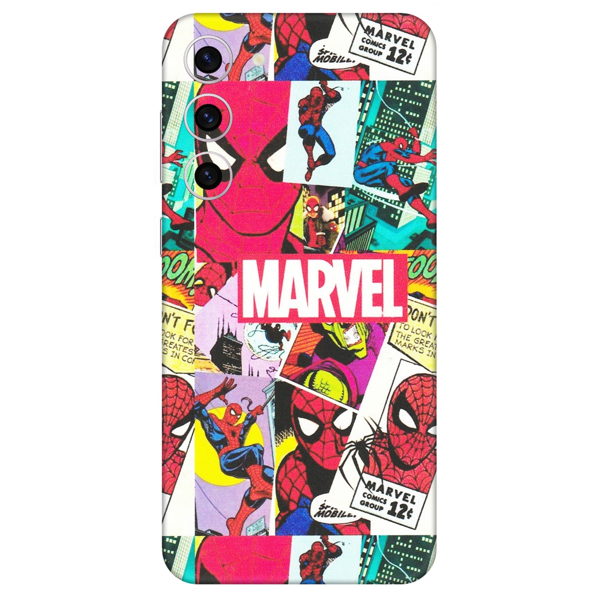 Samsung A/S Series Phone Skins (All Models) - Marvel Comic Spiderman Grafitti - Matte Finish (M-72) Samsung Galaxy S23 Plus (5G)