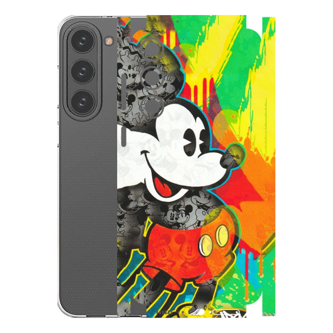 Samsung A/S Series Phone Skins (All Models) - Multiple Mickey With Colourful Texture - Matte Finish (M-84) Samsung Galaxy S23 Plus (5G)