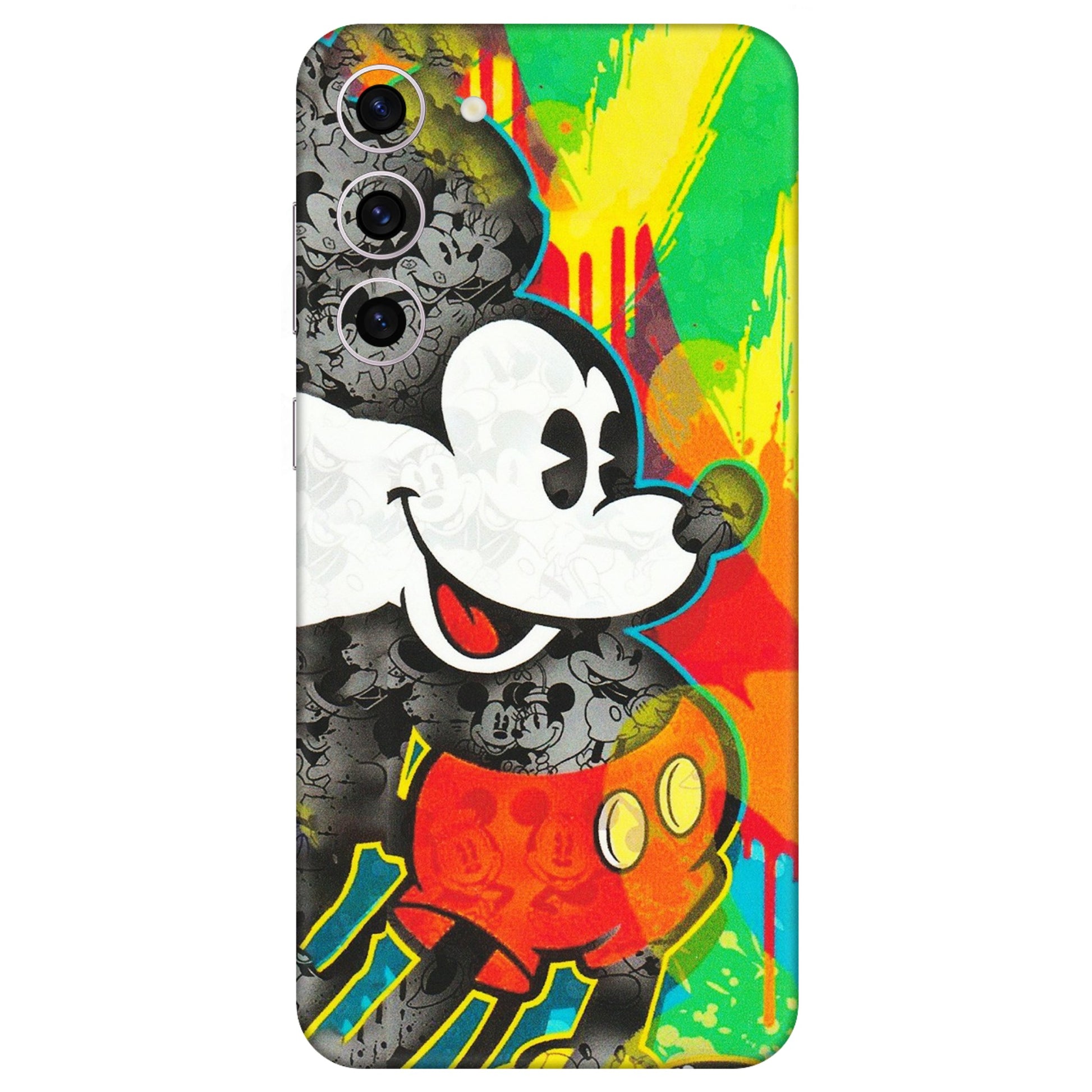 Samsung A/S Series Phone Skins (All Models) - Multiple Mickey With Colourful Texture - Matte Finish (M-84) Samsung Galaxy S23 Plus (5G)