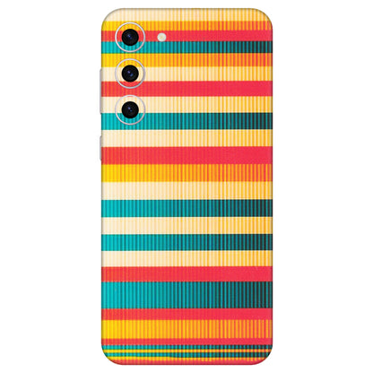 Samsung A/S Series Phone Skins (All Models) - Colourful Stripes Soothing Effect - Matte Finish (M-86) Samsung Galaxy S23 Plus (5G)
