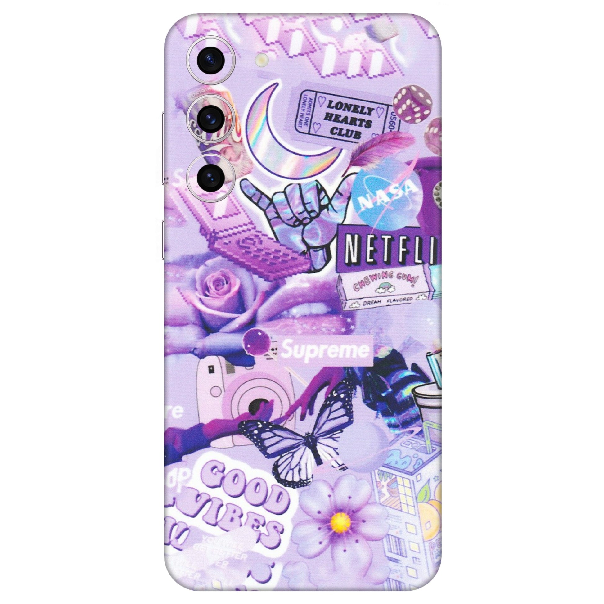 Samsung A/S Series Phone Skins (All Models) - Supreme Purple Magic - Matte Finish (M-88) Samsung Galaxy S23 Plus (5G)
