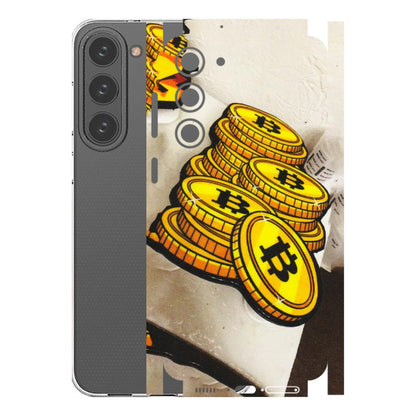 Samsung A/S Series Phone Skins (All Models) - Billionaire Bitcoin Collection - Matte Finish (M-92) Samsung Galaxy S23 Plus (5G)