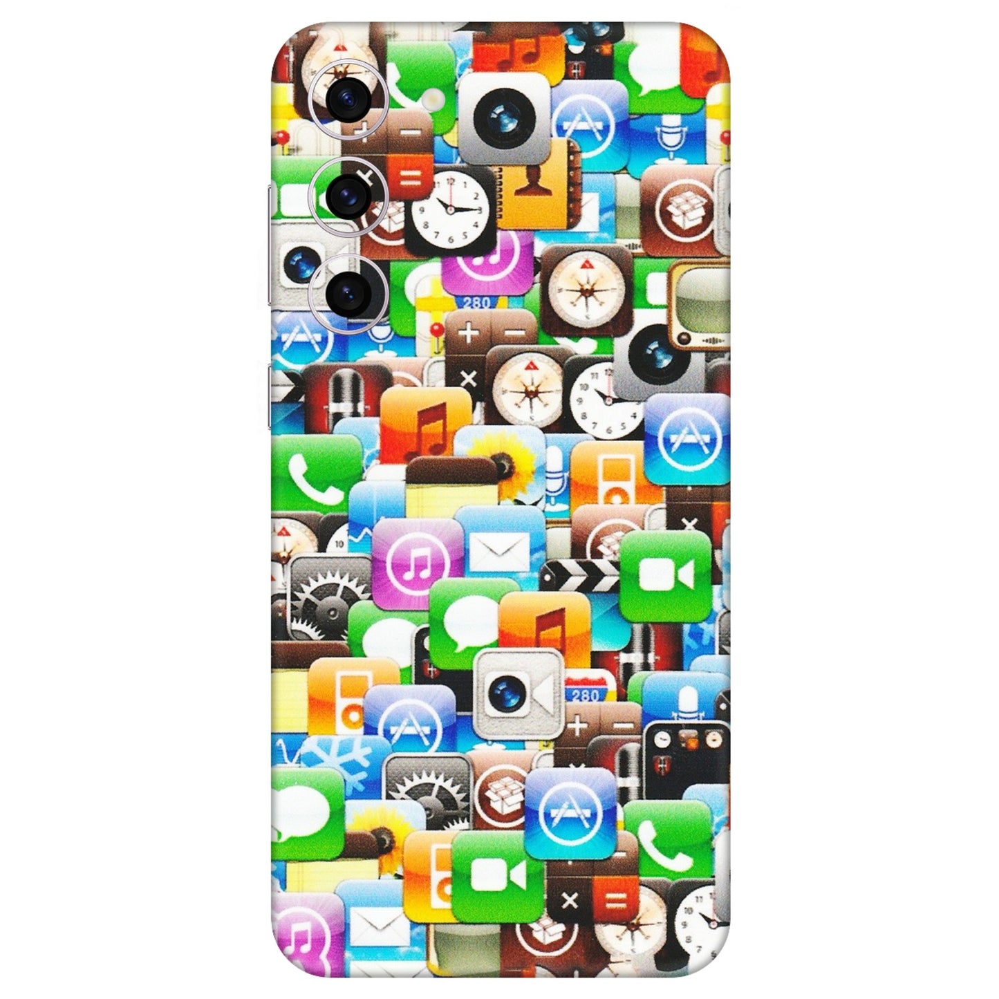 Samsung A/S Series Phone Skins (All Models) - All Apple Icons - Matte Finish (M-93) Samsung Galaxy S23 Plus (5G)
