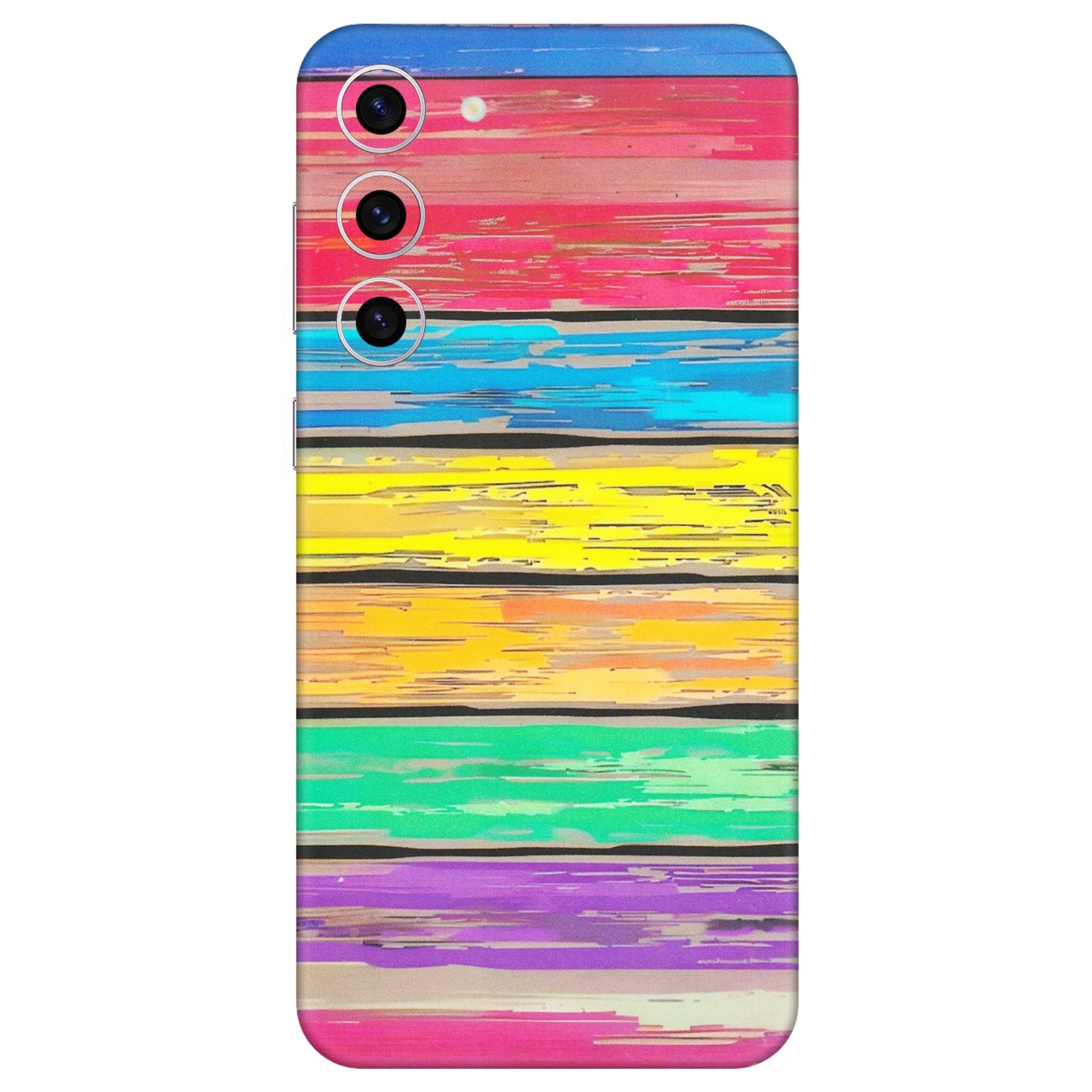 Samsung A/S Series Phone Skins (All Models) - Multi Colour Wooden Wall - Matte Finish (M-96) Samsung Galaxy S23 Plus (5G)