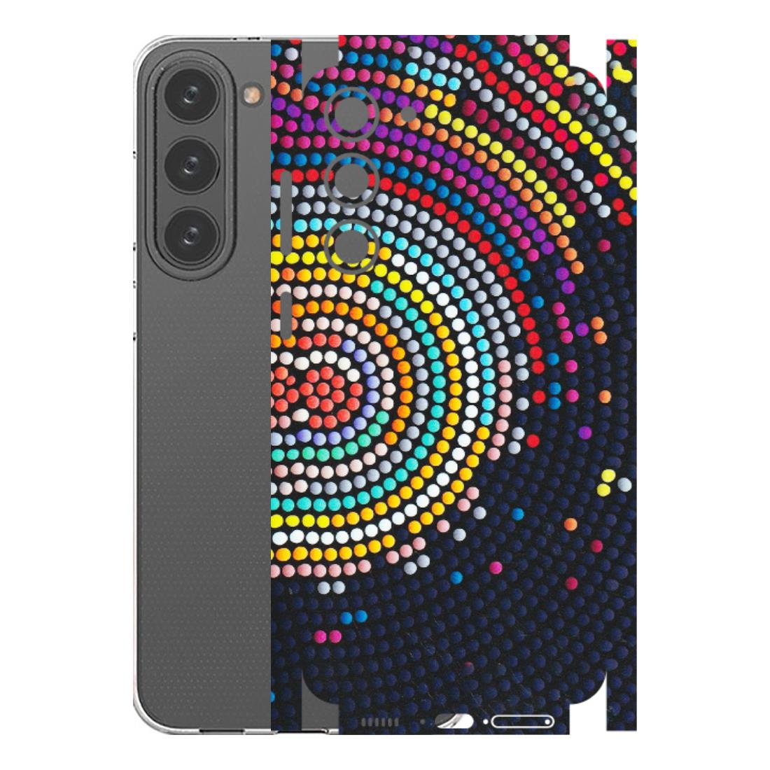 Samsung A/S Series Phone Skins (All Models) - Rainbow Dot Mandala - Matte Finish (M-97) Samsung Galaxy S23 Plus (5G)