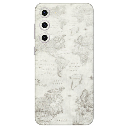 Samsung A/S Series Phone Skins (All Models) - World Travel Map - Transparent Finish (T-04) Samsung Galaxy S23 Plus (5G)