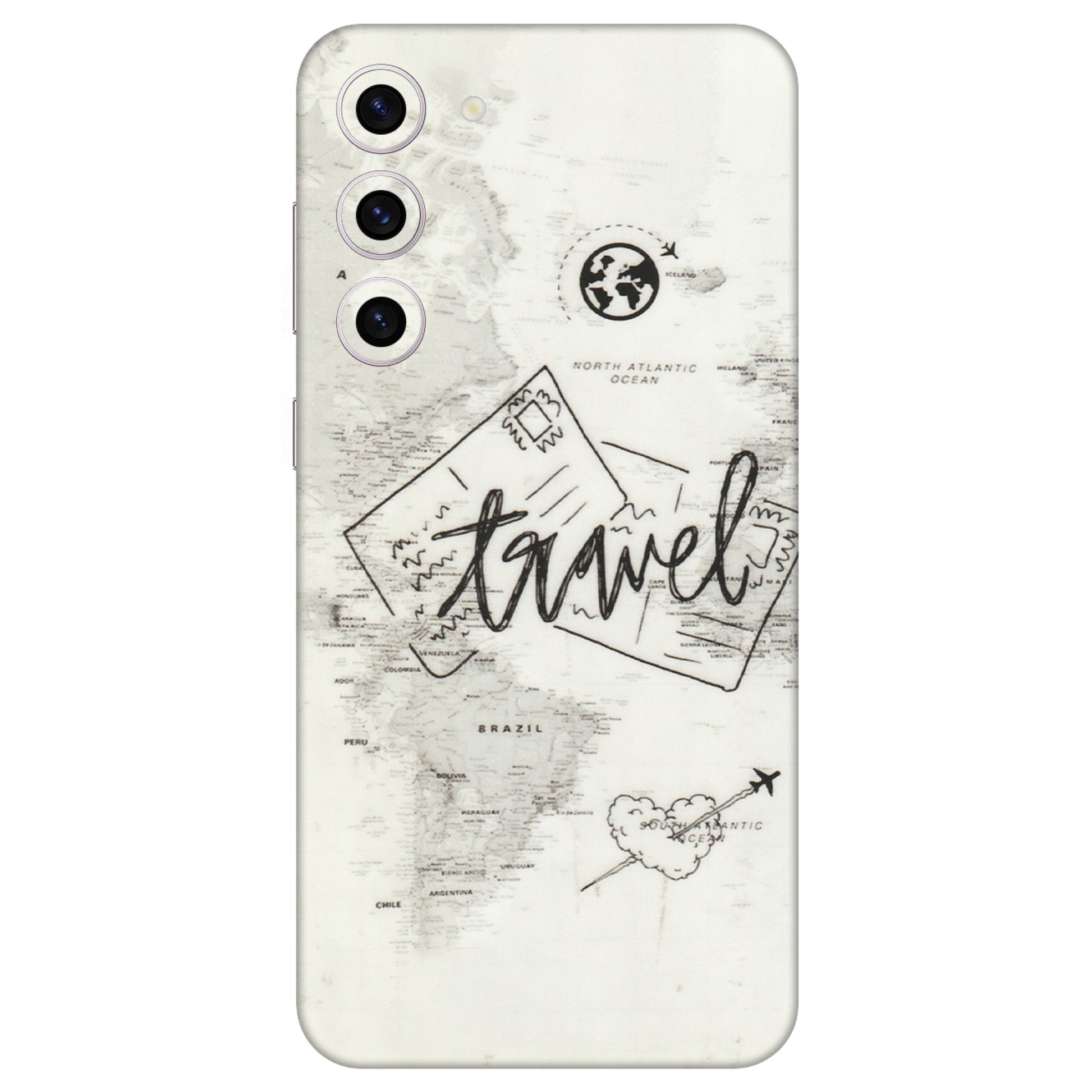 Samsung A/S Series Phone Skins (All Models) - Travel Ticket - Transparent Finish (T-06) Samsung Galaxy S23 Plus (5G)