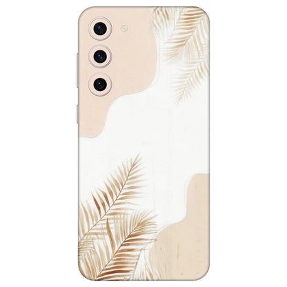 Samsung A/S Series Phone Skins (All Models) - Gold Petals Abstract - Transparent Finish (T-08) Samsung Galaxy S23 Plus (5G)