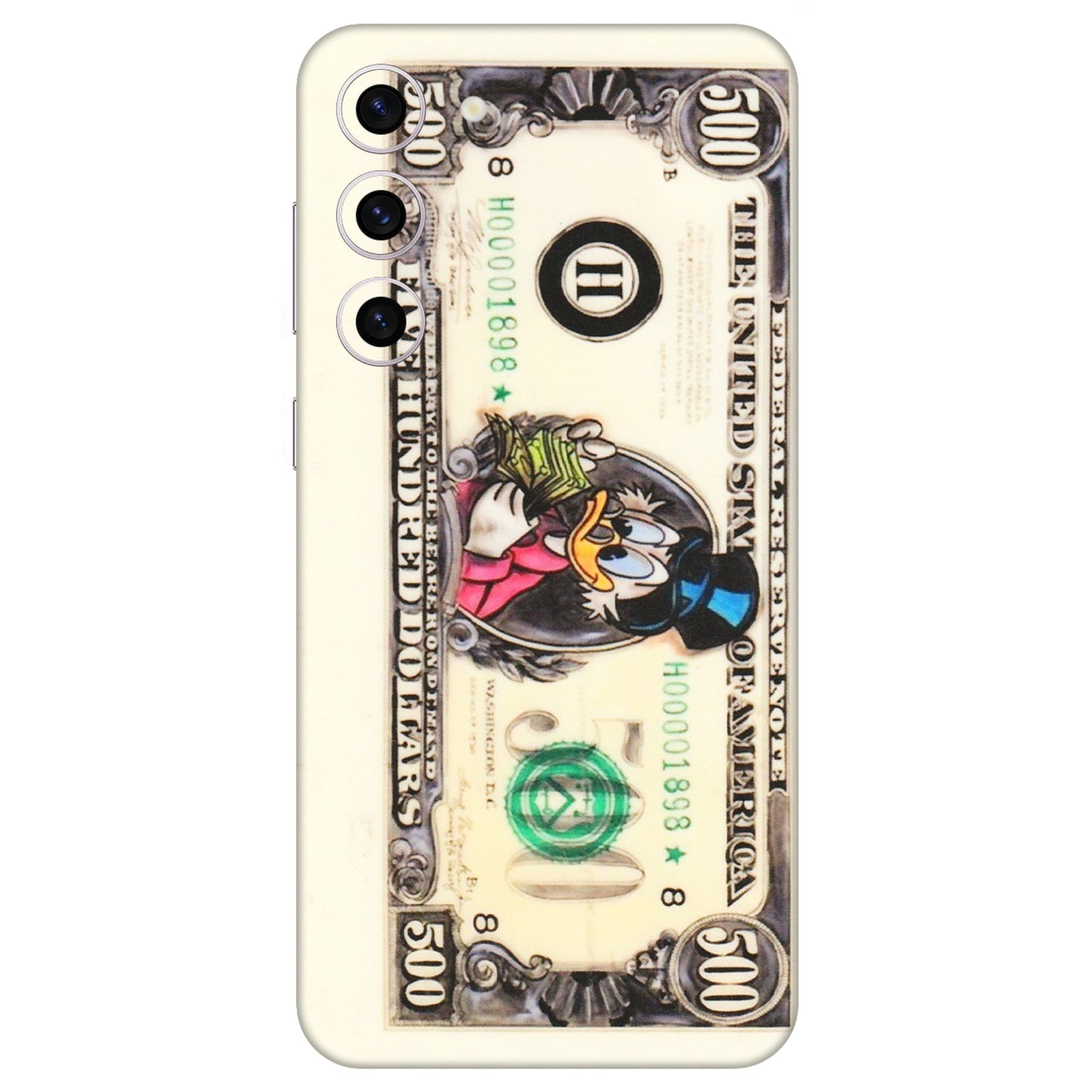 Samsung A/S Series Phone Skins (All Models) - Five Hundred Dollar Duck - Transparent Finish (T-15) Samsung Galaxy S23 Plus (5G)