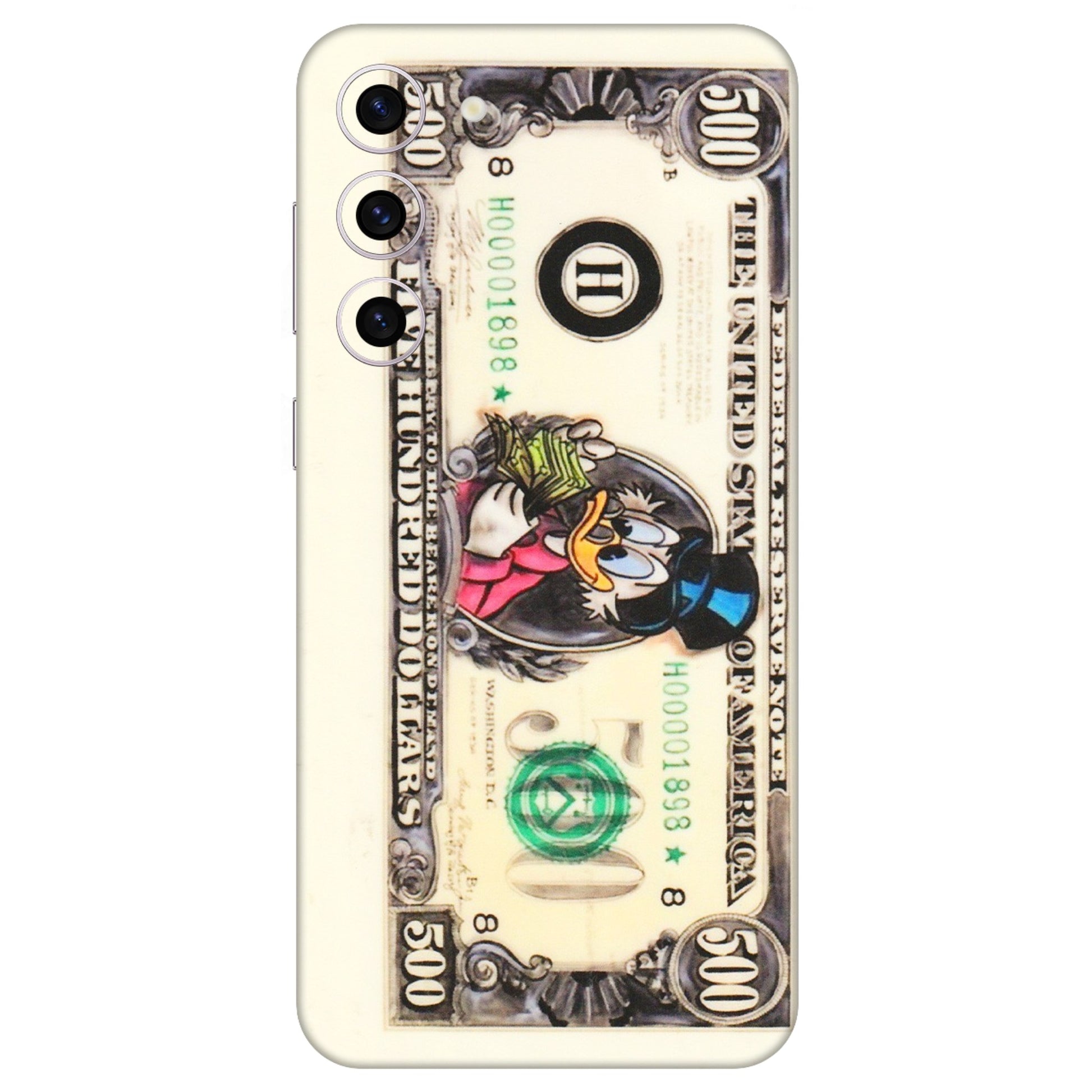 Samsung A/S Series Phone Skins (All Models) - Five Hundred Dollar Duck - Transparent Finish (T-15) Samsung Galaxy S23 Plus (5G)