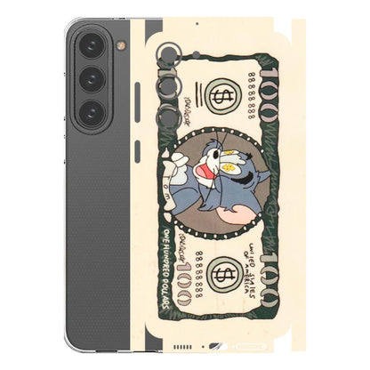 Samsung A/S Series Phone Skins (All Models) - One Hundred Dollar Tom - Transparent Finish (T-16) Samsung Galaxy S23 Plus (5G)