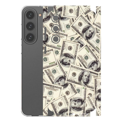 Samsung A/S Series Phone Skins (All Models) - Dollar Lover - Transparent Finish (T-17) Samsung Galaxy S23 Plus (5G)