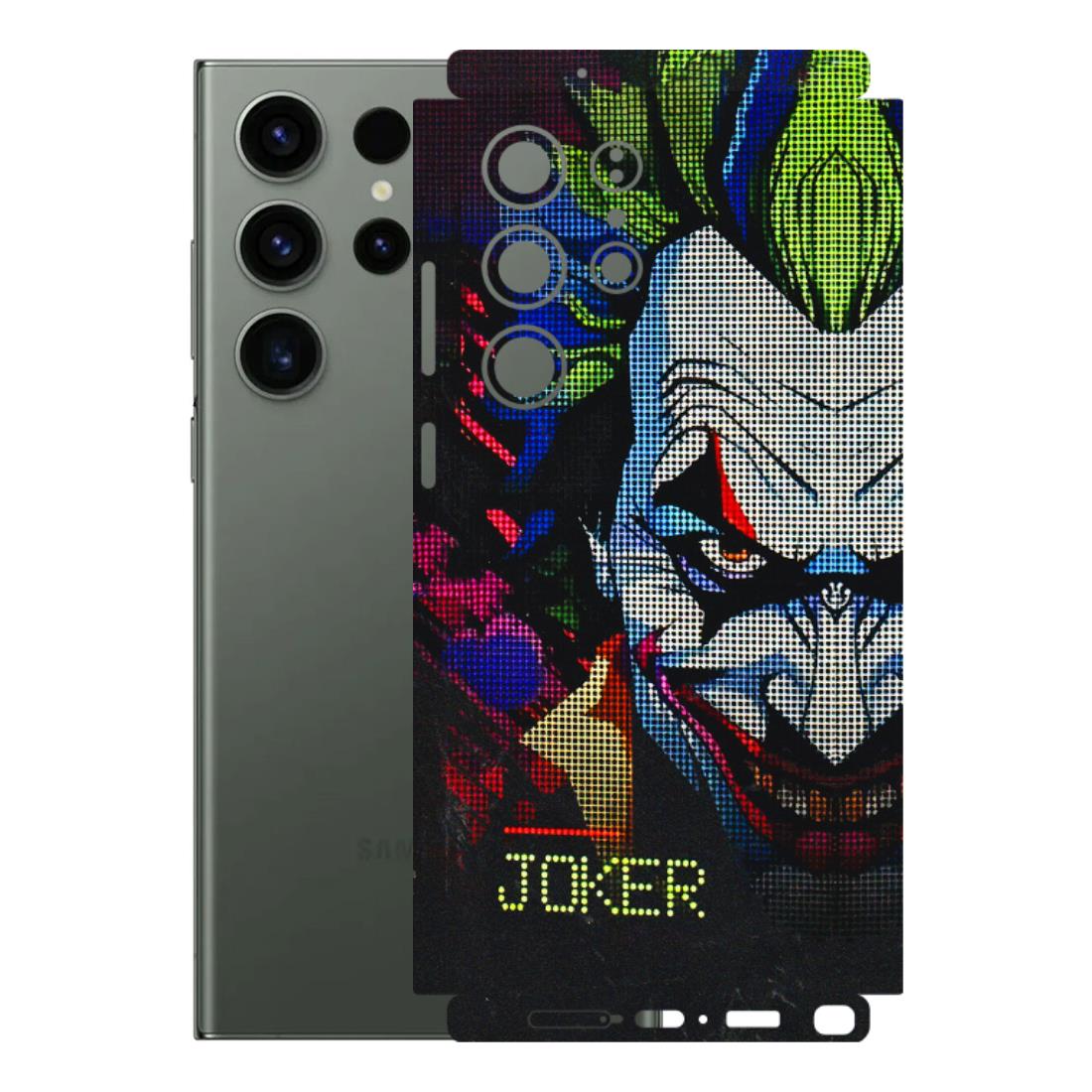 Samsung A/S Series Phone Skins (All Models) - Joker Dot Matrix - 3D Embossed Finish (L-08) Samsung Galaxy S23 Ultra (5G)