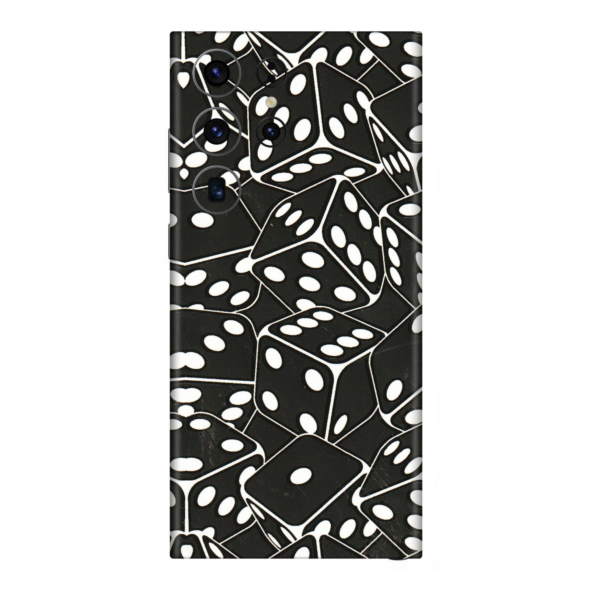 Samsung A/S Series Phone Skins (All Models) - Big Black Dices - 3D Embossed Finish (L-106) Samsung Galaxy S23 Ultra (5G)