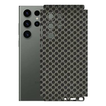 Samsung A/S Series Phone Skins (All Models) - Black G Print - 3D Embossed Finish (L-109) Samsung Galaxy S23 Ultra (5G)