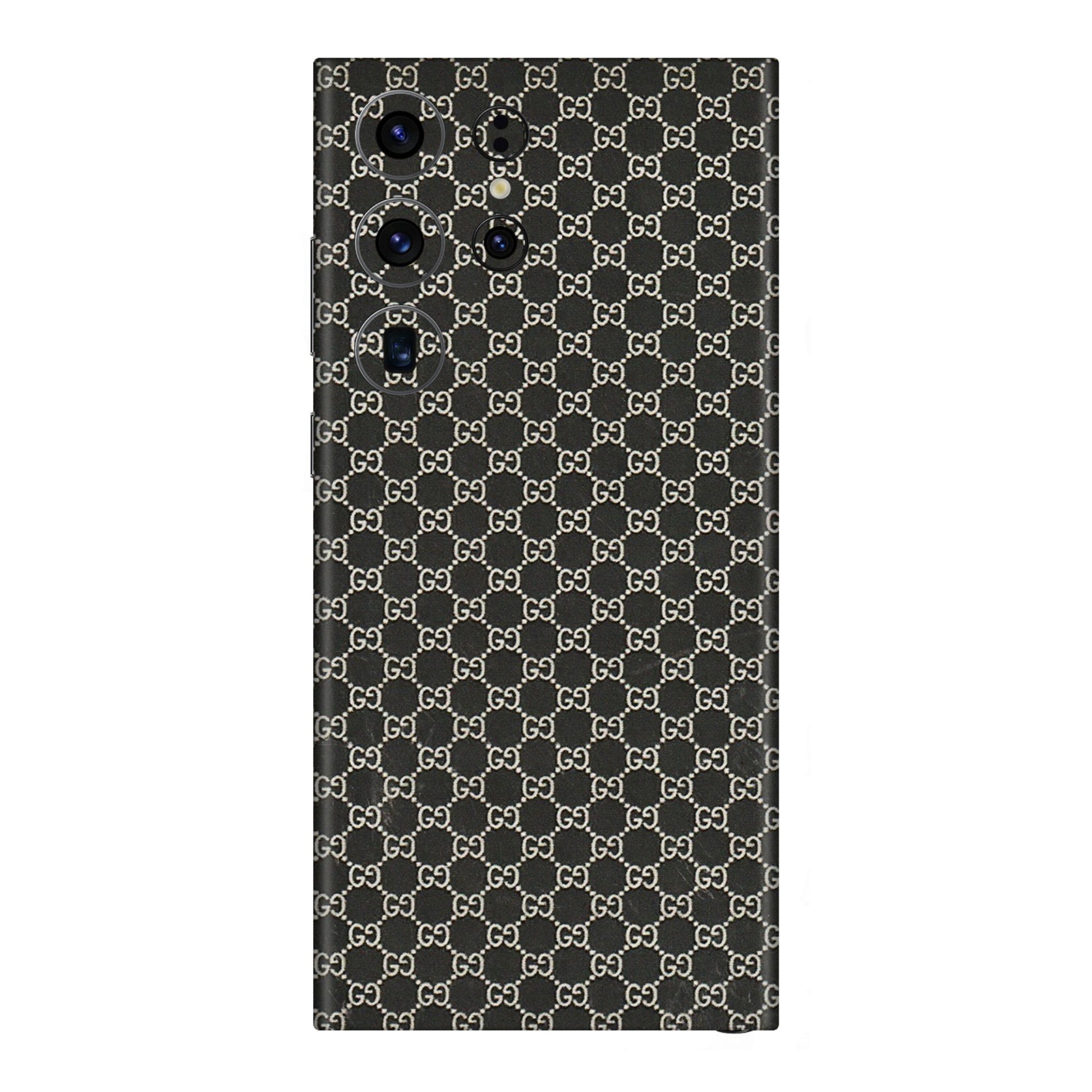 Samsung A/S Series Phone Skins (All Models) - Black G Print - 3D Embossed Finish (L-109) Samsung Galaxy S23 Ultra (5G)