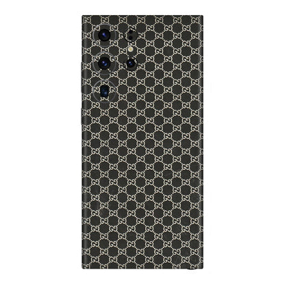 Samsung A/S Series Phone Skins (All Models) - Black G Print - 3D Embossed Finish (L-109) Samsung Galaxy S23 Ultra (5G)