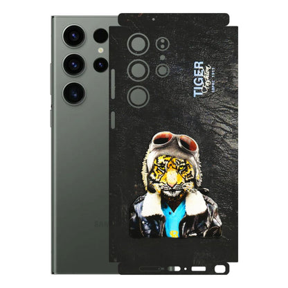 Samsung A/S Series Phone Skins (All Models) - Rider Tiger - 3D Embossed Finish (L-113) Samsung Galaxy S23 Ultra (5G)