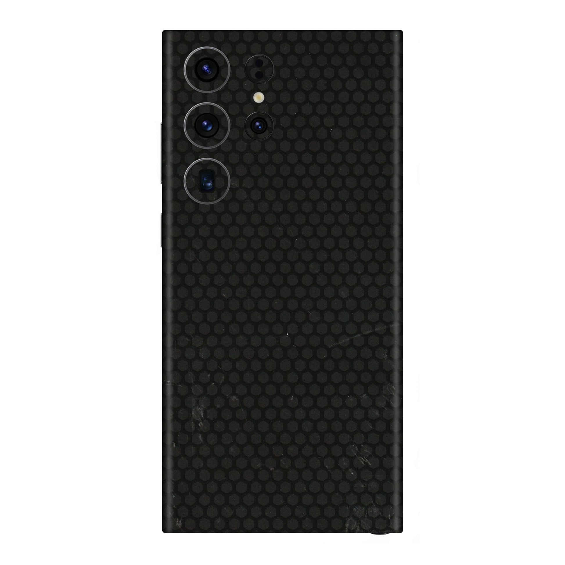 Samsung A/S Series Phone Skins (All Models) - Black honeycomb - 3D Embossed Finish (L-114) Samsung Galaxy S23 Ultra (5G)