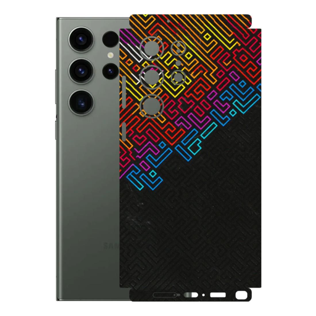 Samsung A/S Series Phone Skins (All Models) - Dotme Pattern Art - 3D Embossed Finish (L-121) Samsung Galaxy S23 Ultra (5G)