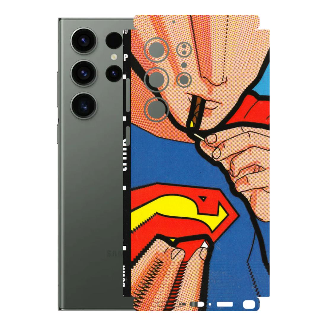 Samsung A/S Series Phone Skins (All Models) - Superman Sutta - 3D Embossed Finish (L-130) Samsung Galaxy S23 Ultra (5G)