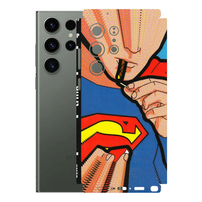Samsung A/S Series Phone Skins (All Models) - Superman Sutta - 3D Embossed Finish (L-130) Samsung Galaxy S23 Ultra (5G)