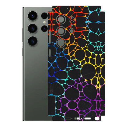 Samsung A/S Series Phone Skins (All Models) - Abstract Art MultiColour - 3D Embossed Finish (L-133) Samsung Galaxy S23 Ultra (5G)