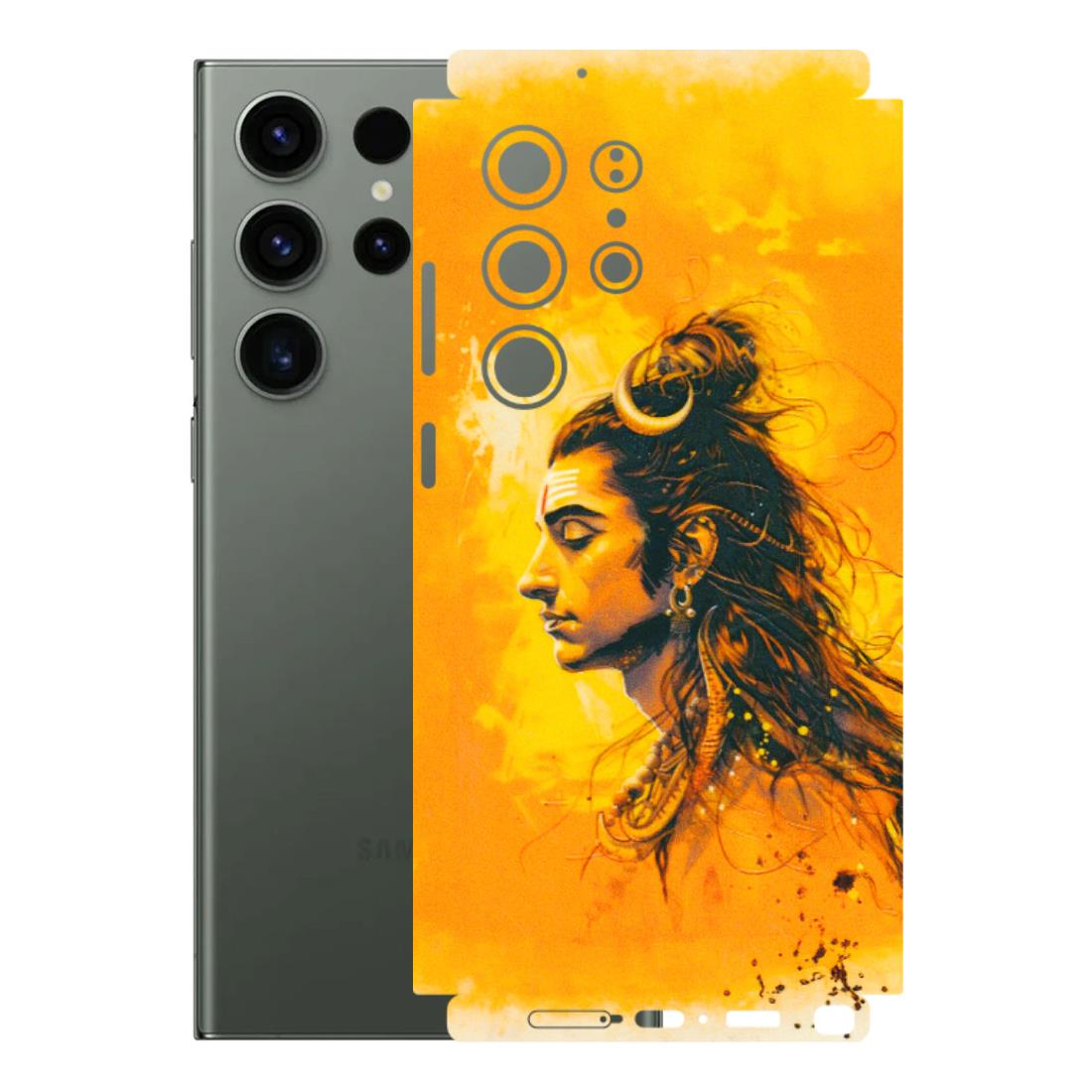 Samsung A/S Series Phone Skins (All Models) - Shiv Shakti - 3D Embossed Finish (L-14) Samsung Galaxy S23 Ultra (5G)