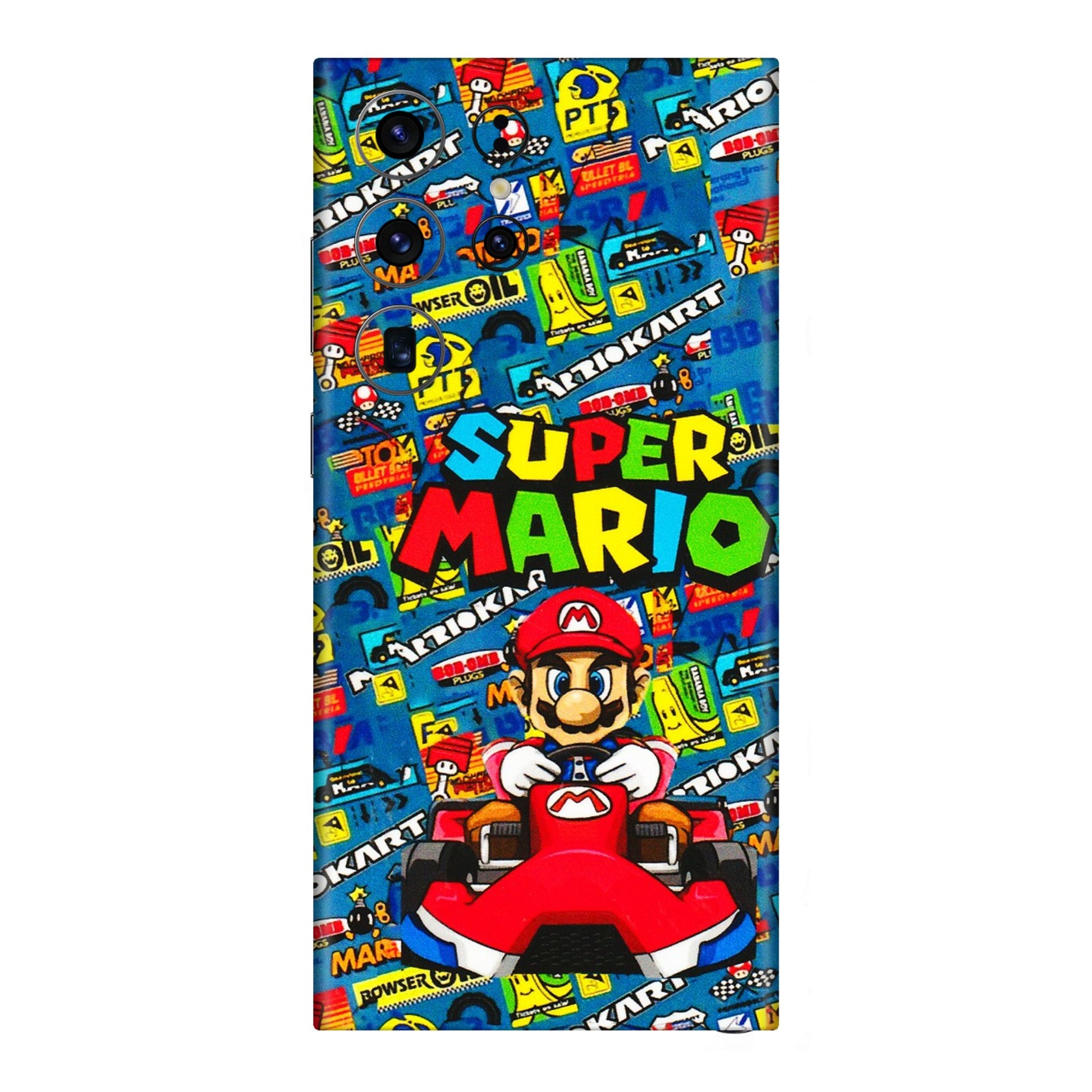 Samsung A/S Series Phone Skins (All Models) - Super Mario Kart - 3D Embossed Finish (L-140) Samsung Galaxy S23 Ultra (5G)