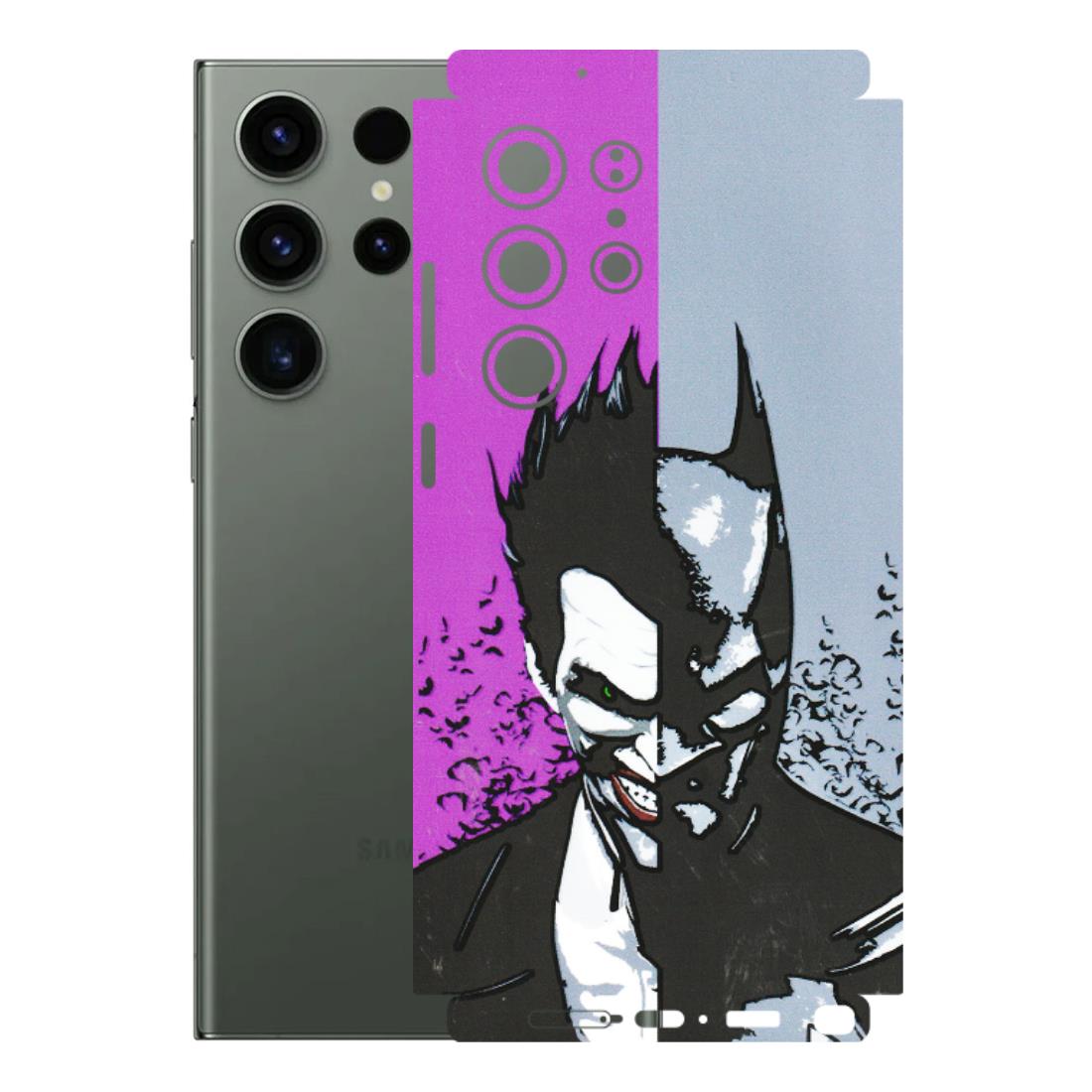 Samsung A/S Series Phone Skins (All Models) - Batman & Joker - 3D Embossed Finish (L-143) Samsung Galaxy S23 Ultra (5G)