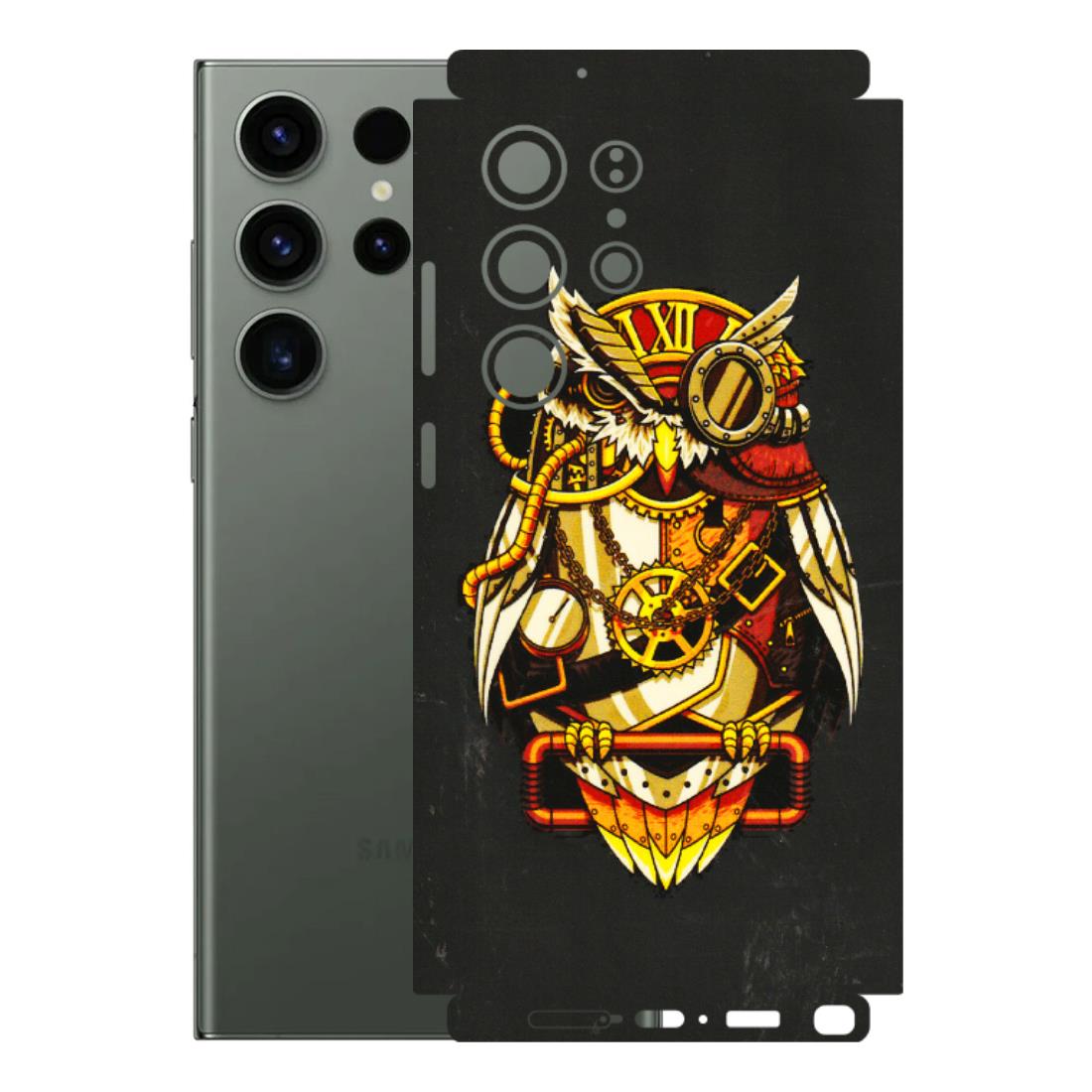 Samsung A/S Series Phone Skins (All Models) - Classy Smart Owl - 3D Embossed Finish (L-144) Samsung Galaxy S23 Ultra (5G)