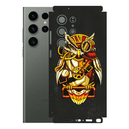 Samsung A/S Series Phone Skins (All Models) - Classy Smart Owl - 3D Embossed Finish (L-144) Samsung Galaxy S23 Ultra (5G)
