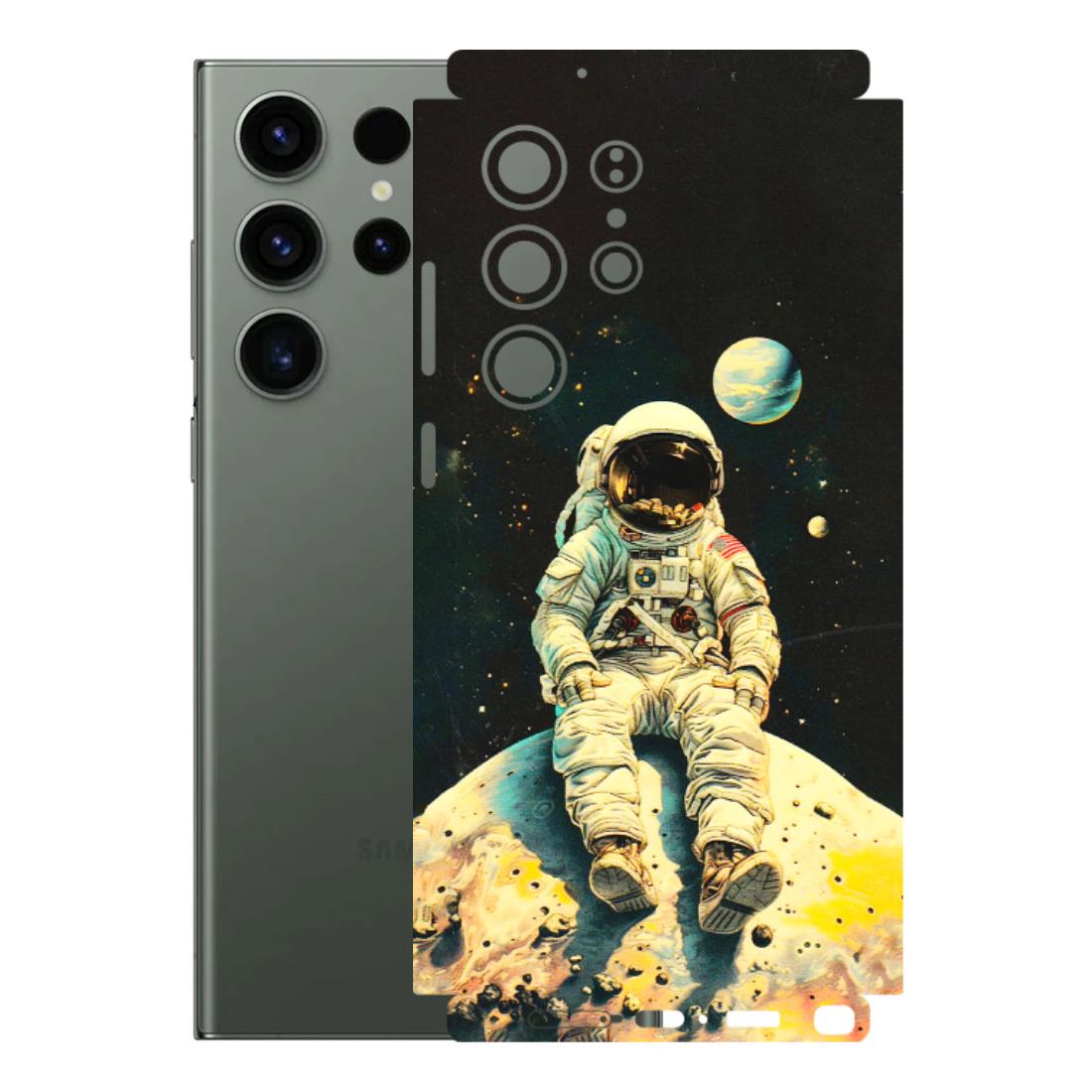 Samsung A/S Series Phone Skins (All Models) - Astronaut in Space - 3D Embossed Finish (L-16) Samsung Galaxy S23 Ultra (5G)