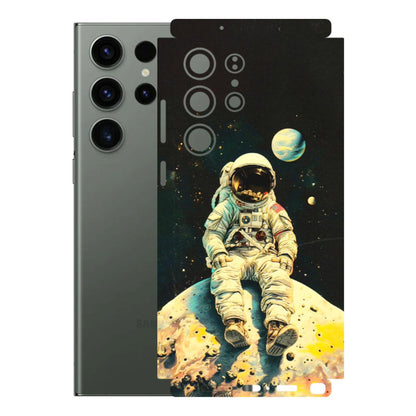 Samsung A/S Series Phone Skins (All Models) - Astronaut in Space - 3D Embossed Finish (L-16) Samsung Galaxy S23 Ultra (5G)