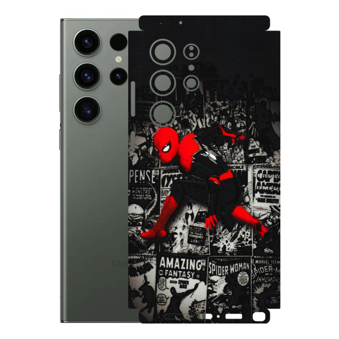 Samsung A/S Series Phone Skins (All Models) - SpiderMan New - 3D Embossed Finish (L-162) Samsung Galaxy S23 Ultra (5G)