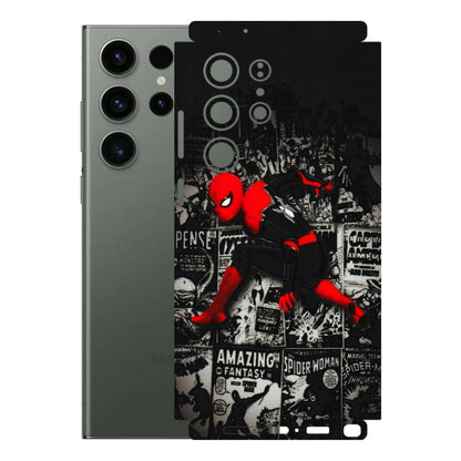 Samsung A/S Series Phone Skins (All Models) - SpiderMan New - 3D Embossed Finish (L-162) Samsung Galaxy S23 Ultra (5G)
