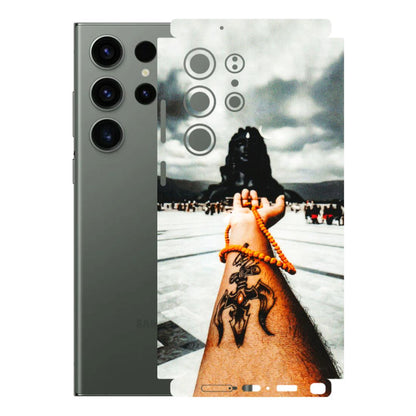 Samsung A/S Series Phone Skins (All Models) - Jai Adiyogi Mahakaal - 3D Embossed Finish (L-164) Samsung Galaxy S23 Ultra (5G)
