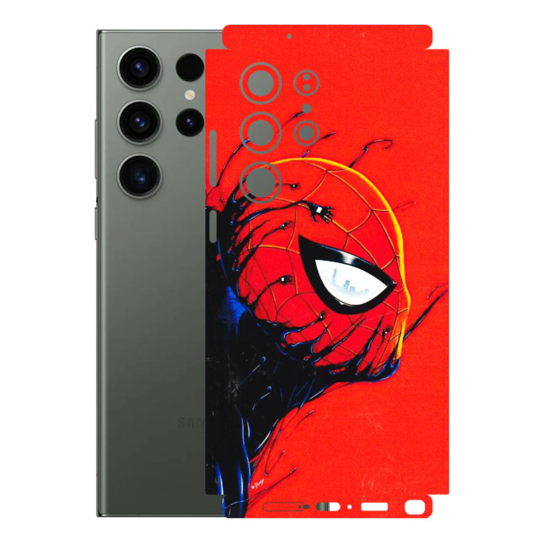 Samsung A/S Series Phone Skins (All Models) - Spiderman Face Venom - 3D Embossed Finish (L-165) Samsung Galaxy S23 Ultra (5G)