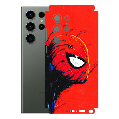 Samsung A/S Series Phone Skins (All Models) - Spiderman Face Venom - 3D Embossed Finish (L-165) Samsung Galaxy S23 Ultra (5G)