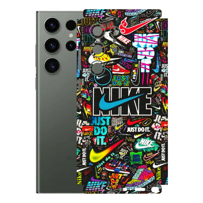 Samsung A/S Series Phone Skins (All Models) - Just Do It Doodles - 3D Embossed Finish (L-166) Samsung Galaxy S23 Ultra (5G)
