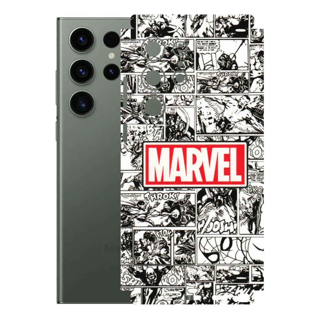 Samsung A/S Series Phone Skins (All Models) - Marvel Comic - 3D Embossed Finish (L-171) Samsung Galaxy S23 Ultra (5G)